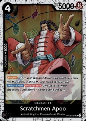 Scratchmen Apoo (Pirate Foil) OP08-087 Premium Booster -The Best- Vol. 2 Ungraded