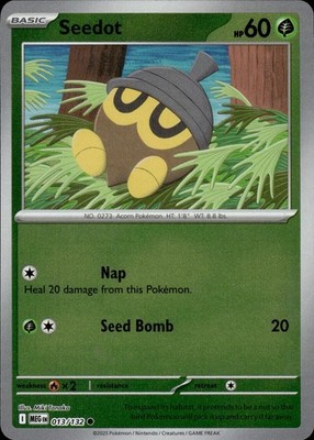Seedot 013/132 Mega Evolution Ungraded