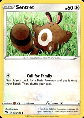 Sentret 135/189 Darkness Ablaze Ungraded