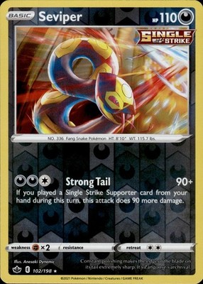Seviper 102/198 Chilling Reign Ungraded