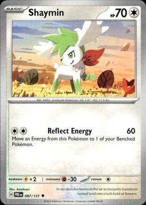 Shaymin 087/131 Prismatic Evolutions Ungraded