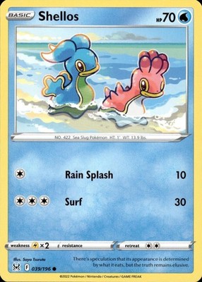 Shellos 039/196 Lost Origin Ungraded