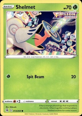 Shelmet 013/264 Fusion Strike Ungraded