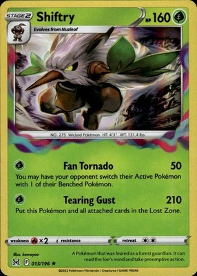 Shiftry 013/196 Lost Origin Ungraded