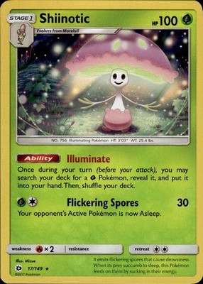 Shiinotic 17/149 SM Base Set Ungraded