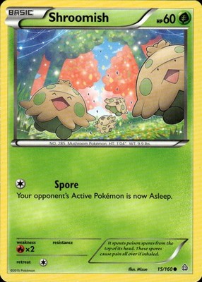 Shroomish 15/160 Primal Clash Ungraded