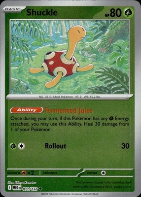 Shuckle 011/132 Mega Evolution Ungraded