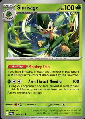 Simisage 005/182 Paradox Rift Ungraded