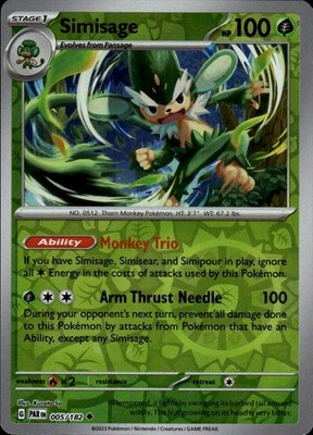 Simisage 005/182 Paradox Rift Ungraded