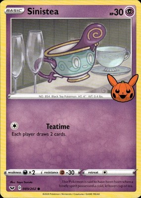 Sinistea 089/202 Trick or Trade BOOster 2023 Ungraded
