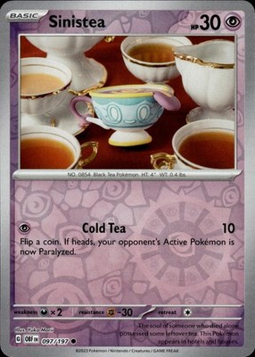 Sinistea 097/197 Obsidian Flames Ungraded