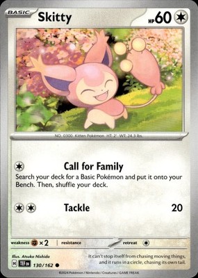 Skitty 130/162 Temporal Forces Ungraded