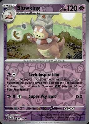 Slowking 58/142 Stellar Crown Ungraded