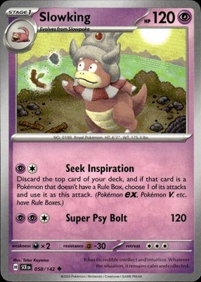 Slowking 58/142 Stellar Crown Ungraded