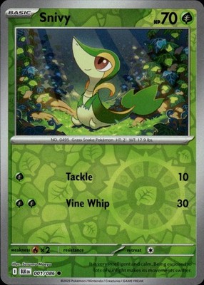 Snivy 001/086 Black Bolt Ungraded