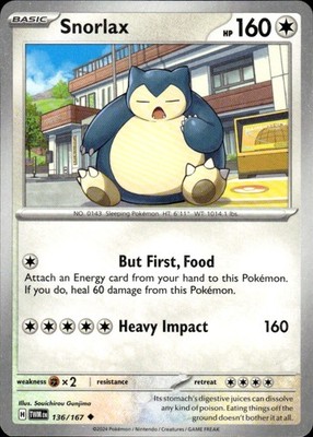 Snorlax 136/167 Twilight Masquerade Ungraded