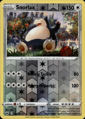 Snorlax 140/202 Sword & Shield Ungraded