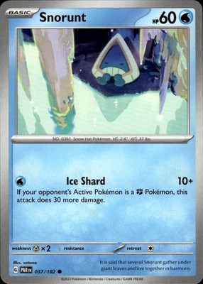 Snorunt 037/182 Paradox Rift Ungraded