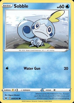 Sobble 054/202 Sword & Shield Ungraded