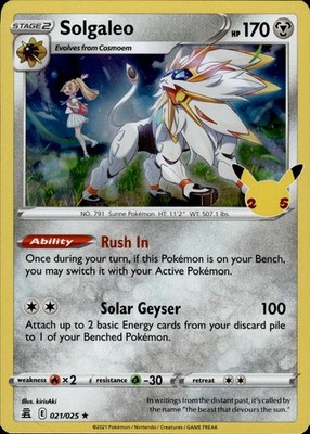 Solgaleo 021/025 Celebrations Ungraded