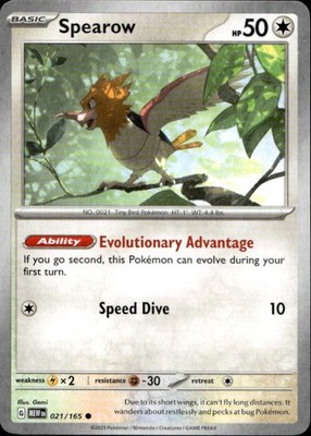 Spearow 021/165 151 Ungraded