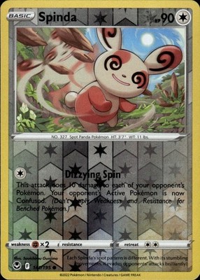 Spinda 141/195 Silver Tempest Ungraded