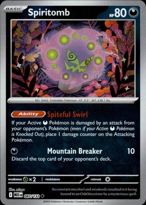 Spiritomb 087/132 Mega Evolution Ungraded