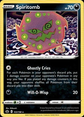 Spiritomb 103/198 Chilling Reign Ungraded