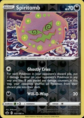 Spiritomb 103/198 Chilling Reign Ungraded