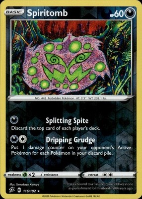 Spiritomb 116/192 Rebel Clash Ungraded