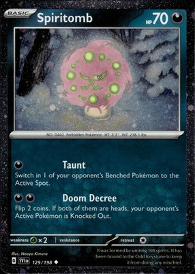 Spiritomb 129/198 Miscellaneous Cards & Products Ungraded