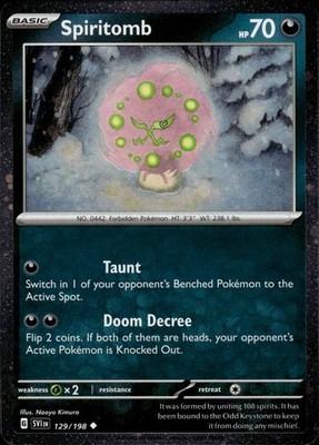 Spiritomb 129/198 Scarlet & Violet Ungraded