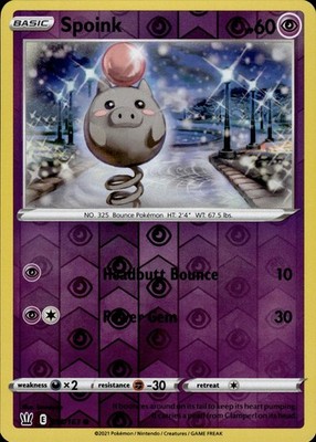 Spoink 055/163 Battle Styles Ungraded