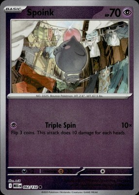 Spoink 062/132 Mega Evolution Ungraded