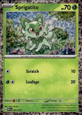 Sprigatito 001/015 McDonald's Collection 2023 Ungraded