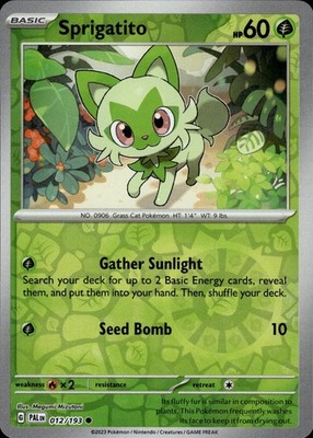 Sprigatito 012/193 Paldea Evolved Ungraded