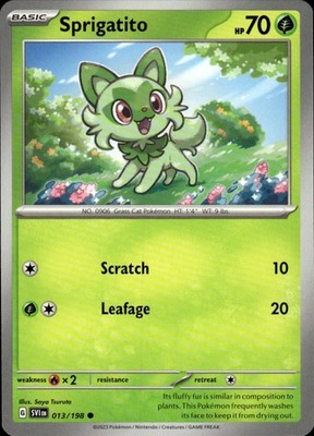 Sprigatito 013/198 Scarlet & Violet Ungraded