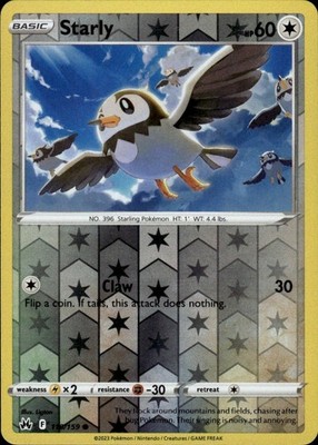 Starly 110/159 Crown Zenith Ungraded