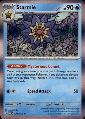 Starmie 121/165 151 Ungraded