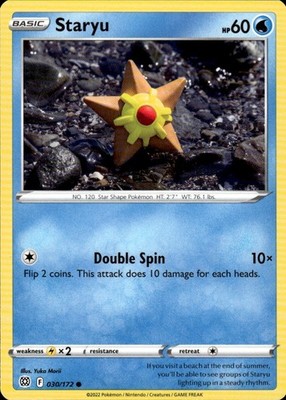 Staryu 030/172 Brilliant Stars Ungraded