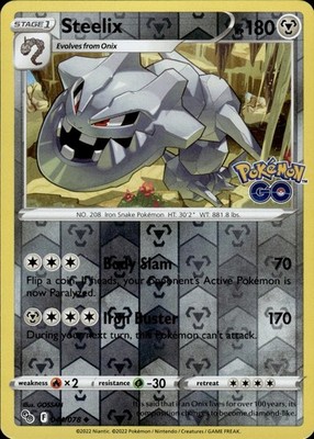 Steelix 044/078 Pokemon GO Ungraded