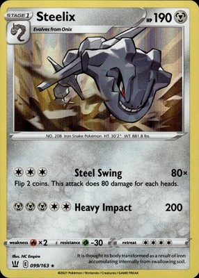Steelix 099/163 Battle Styles Ungraded