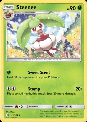 Steenee 19/149 SM Base Set Ungraded