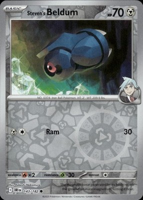 Steven's Beldum 143/182 Destined Rivals Ungraded