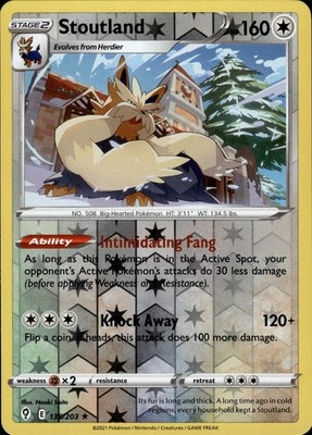 Stoutland 135/203 Evolving Skies Ungraded