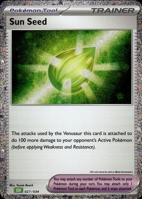 Sun Seed 027/034 Trading Card Game Classic Ungraded