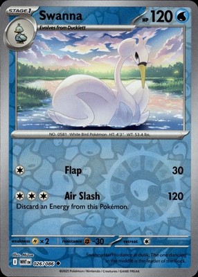 Swanna 026/086 White Flare Ungraded