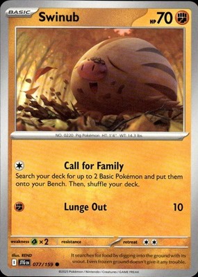 Swinub 077/159 Journey Together Ungraded