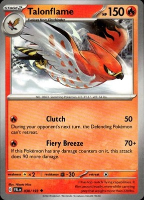 Talonflame 030/193 Paldea Evolved Ungraded