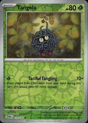 Tangela 114/165 151 Ungraded